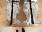 8 Antique Victorian Chippy White Architectural Corbels