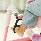 Qaba Spring Rocking Horse Plush Ride-on With Sounds Pink
