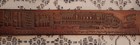 Ej   E Railroad Railway Mens Leather Belt Vintage Brown Sz 40 42 44 Holeless 