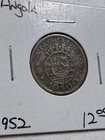 1952 Angola 10 Escudos Silver Coin