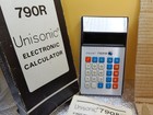 Unisonic Calculator Electronic Handheld 790r Vintage W Case Box   Directions