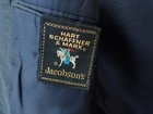 Hart Schaffner Marx Viracle Wool-silk Striped Black Sport Coat Jacket Blazer