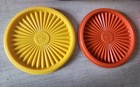Vtg Tupperware Lot Servalier Bowls Seal N Serve Cheese Storage Harvest Colors