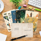 64 Pcs Vintage Postcards Set  Bulk Post Cards For Mailing  Retro Plant Botanical