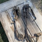 Vintage Lineman Pole Climbing Spikes Gaffs Climbers Leather Utility Telephone