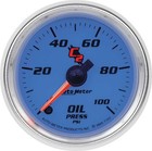 Auto Meter C2 Series 2-1 16  Full Sweep 0-100 Psi Electric  Oil Pressure Gauge