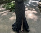 Ellie Wilde Size 12 Altered To Size 8  Black White Silver Rhinestones