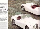 2 Lot Vintage Jaguar Xk120  Multiple Page Magazine Articles - Both Uk Issue