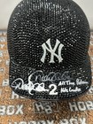 Derek Jeter 2x Signed Swarovski Crystal Game Issued Batting Helmet Inscribed Mlb
