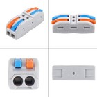20pcs Quick Connect Electrical Splicing Wire Connectors Kit Lever Wire   
