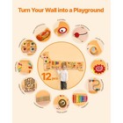 Puppy Activity Wall Busy Board Panels Activities Sensory Wall Panel  12 Pcs