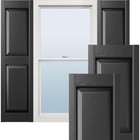 12 w X 51 h Lifetime Vinyl  Standard Two Equal Panels  Raised Panel Shutters  -