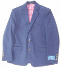 Boys T o  Soft Navy Blue Jacket   Pants 2pc  Suit Husky Sizes 12 - 20
