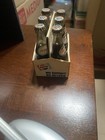 Vintage Pepsi Cola Miniature 6 Pack Bottle Carrier W  6 Full Glass Bottles   Cap