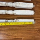 Set Of 4 Painted White Wood Spindle Thin Hand Turned Table Legs 34  Salvage