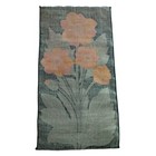 Ullas Sweden Green Floral Wall Hanging Tapestry Ulla Scheuer Mcm Jute Textile