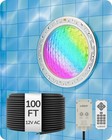 Edishine 10 Inch Pool Lights For Inground Pool  12v Ac Rgbw Color Changing Pool