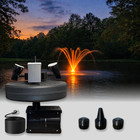 Floating Pond Fountain 3 4hp-1hp-1 5hp  125-225ft Power Cord  Aerator Light Kit