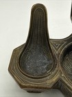 Antique Art Nouveau Deco Cast Metal Pipe Holder Ashtray Match Holder  411