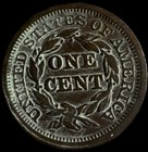 1846 Braided Hair Large Cent Penny- Small Date  Fine vf Details