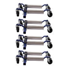 4x Each 1300lbs Hydraulic Positioning Car Wheel Dolly Jack Lift Moving Vehicle