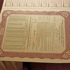 Republic Of China 1940 Gold Loan Bond Certificate With Coupons