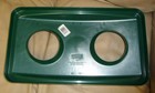 Rubbermaid Commercial Slim Jim Bottle   Can Recycling Bin Lid Fg269288grn  New