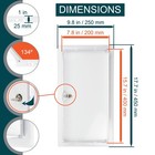 Ecopro Vent 8  X 16  White Metal Lockable Access Panel Drywall