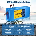 36v 10ah Lithium Ebike Battery For 200w-500w Ebike Bicycle Electric Scooter 20a
