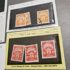   Lot Of 14 Vintage Cards Of Stamps Yugoslavia Various Denominations Years