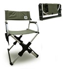 Ytz Outdoor Pico Arm Chair  Folding Director s Chair With Carry Bag Army Green