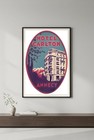 Hotel Carlton Annecy Poster - 1930s France             24x36    - Rare Reprint          