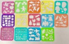 Vintage Tupperware Stencils Lot Of 14 Tuppertoys Art Crafts Draw 1980s Some Rare