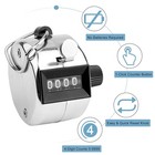Hand Tally Clicker Counter 4 Digit Metal Mechanical Hand Counter 2 Pcs