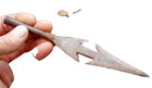  1 Of 2 Primitive Vintage Antique Hand Forged African Spear Head Hunting