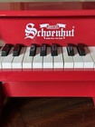 25 Keys Schoenhut Red Toy Piano 1920-1930   s  Antique  Wooden Music Instrument