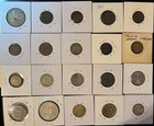 20 World Coins  Incl  3 Silver  Bahamas 50c  Morocco 1 4 Rial  Lithuania 1 Lita