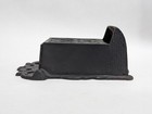 Vintage Cast Iron Wall Mounted Hanging Match Box Black Holder Decorative W  Lid