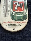 7up 1960s Enamel Porcelain Working Thermometer Advertising Fairfield County  Ct