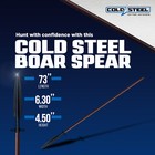 Cold Steel Medium Carbon Sk 5 Steel Boar Hunting Spear With Secure Ex Sheath