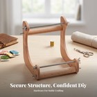 Jewelry Loom Wooden Bead Weaving Kit Metal Threaded Rods