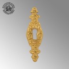 Cast Brass Keyhole Cover Escutcheon Plate 3 3 16 H X 1  W Faucet Plate