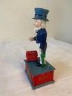 Vintage Uncle Sam Cast Iron Coin Mechanical Bank Rare From Taiwan
