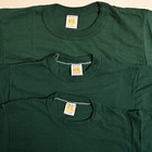 Vintage Russell Athletic Basic Dark Green T-shirts Size S - Lot Of 3