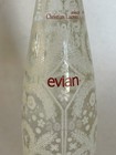 Evian Christian Lacroix 2008 Glass Water Bottle Lace Snowflake Limited Sealed