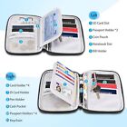 Family Passport Holder Wallet Rfid Blocking Travel Document Organizer Clutch Bag