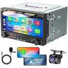 Double Din Car Stereo Cd Dvd Player With Wireless Carplay android Auto  7 Inch 