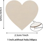 100pcs 1  Wooden Hearts For Crafts  Small Wood Cutout 1 Inch  100 Pcs  