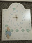 Vintage Peter Rabbit Working Wall Clock  And Wall Hanger With 2 Hooks