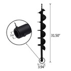 5 Pack Earth Auger Drill Bits For Gas Powered Post Hole Digger 4  6  8  10  12 